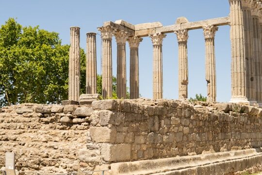 Roman Temple of Évora in the city centre
