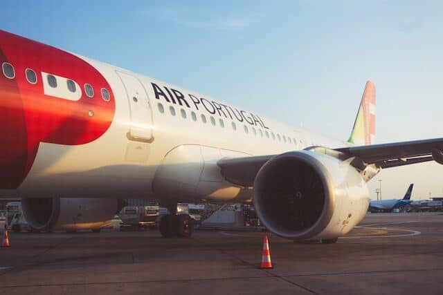 TAP Air Portugal aircraft at Lisbon Airport