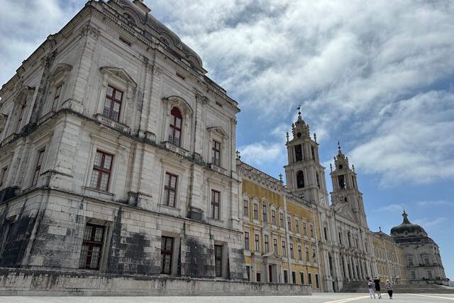 Facade of the Palácio Nacional de Mafra in Portugal