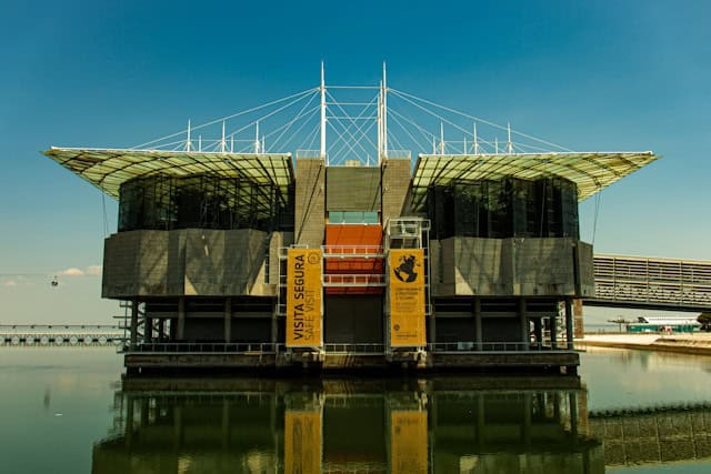 Facade of the Oceanário de Lisboa in Parque das Nações